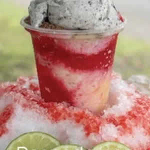 Raspao con helado